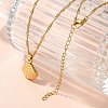 Summer Beach 304 Stainless Steel Pendant Rope Chain Necklaces for Women LS-STAS-Z108-01G-02-2