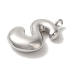 Non-Tarnish 304 Stainless Steel Pendants STAS-M017-08P-20-2