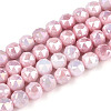 Anti-Tarnish Electroplate Glass Beads Strands GLAA-N010-6mm-03-1