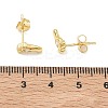 Brass & Crystal Rhinestone Stud Earrings for Women EJEW-G464-04G-03-5