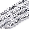 Electroplate Glass Bead Strands LS-EGLA-R094-4mm-15-1