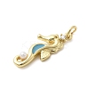 Brass Micro Pave Cubic Zirconia Pendants KK-A278-04G-02-2