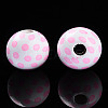 Easter Theme Printed Wood Beads WOOD-T032-22I-2