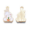 Alloy Enamel Pendants PALLOY-N170-031C-NR-2