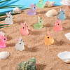 70Pcs 7 Colors Luminous Transparent Resin Pendants RESI-SZ0003-35-4