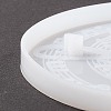 Flat Round with Musical Note Pattern Cup Mat Silicone Molds LS-DIY-M039-07-4