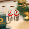 Alloy Resin Dangle Earrings FS-WG73BC7-05-1