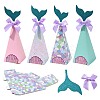 20Pcs 4 Colors Mermaid Tail Shape Candboard Box CON-CJ0001-22-1