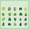 40Pcs 20 Styles Autumn PET Waterproof Self Adhesive Leaf Stickers LS-PW-WG40578-01-1