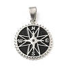 304 Stainless Steel Enamel Pendants STAS-F307-30P-1