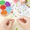 1050Pcs 7 Color 6/0 Opaque Colours Glass Seed Beads SEED-CJ0001-19-5