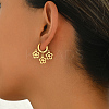 Elegant 201 Stainless Steel Chandelier Earrings ZD9069-3-1