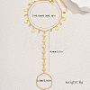 Simple Brass Summer Beach Vacation Women's Coin Toe Ring Anklets for Women LS-FG6799-5