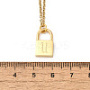 304 Stainless Steel Rolo Chain Pendant Necklaces NJEW-S444-01G-21-3