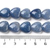 Dyed & Heated Natural Blue Aventurine Beads Strands G-B022-34C-5