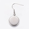 304 Stainless Steel Dangle Earrings EJEW-WH0001-A01-2