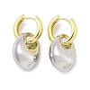 Nuggets Brass Hoop Earrings for Women EJEW-U057-06B-04GP-4