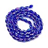 Transparent Electroplate Glass Beads Strands EGLA-A037-T6x8mm-B03-2