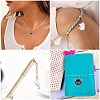 32Pcs 8 Styles Alloy Enamel Pendants ENAM-TA0004-17-8