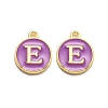Golden Plated Alloy Enamel Charms ENAM-Q437-12E-1