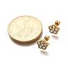 Ion Plating(IP) 304 Stainless Steel Stud Earrings EJEW-A118-09G-03-5