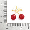 Brass Micro Pave Cubic Zirconia Pendants KK-H073-03G-3