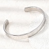304 Stainless Steel Plain Open Cuff Bangles for Women SA-CBAC920-08P-2
