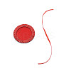Flat Round Felt Glitter Photo Frame Card HJEW-WH0036-10A-1