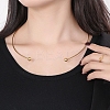 304 Stainless Steel Necklaces NJEW-F312-01G-2