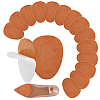 20Pcs Arch Suede Fabric Non-Slip Shoes Pads AJEW-PH0007-57A-1