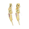 Brass Micro Pave Cubic Zirconia Pendants KK-H254-05G-1