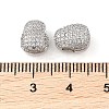 Brass Micro Pave Clear Cubic Zirconia Pendants KK-Q816-08P-3