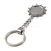 304 Stainless Steel Keychains Component STAS-D373-06P-2