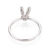 Adjustable 925 Sterling Silver Cute Bunny Ear Rings STER-T008-90P-3