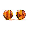 Resin Imitation Amber Beads RESI-N034-01-H01-3