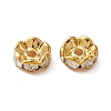 Brass Rhinestone Spacer Beads RB-YW0001-05D-01G-3