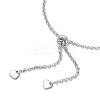 2MM 304 Stainless Steel Rolo Chain Slider Bracelet Making AJEW-JB01406-4