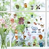 8 Sheets 8 Styles Animal PVC Waterproof Wall Stickers DIY-WH0345-092-5