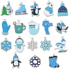 36Pcs 18 Styles Christmas Zinc Alloy Enamel Pendants FIND-SC0011-71-1