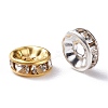 Brass Rhinestone Spacer Beads FIND-XCP0001-64-3