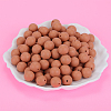 Round Silicone Focal Beads SI-JX0046A-75-3