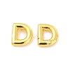 Brass Hollow Out Initial Letter Stud Earrings for Women EJEW-A044-01G-D-1
