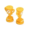 Football Theme Silicone Beads SIL-B081-01E-2