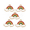 Alloy Enamel Pendants ENAM-N055-009A-NR-1