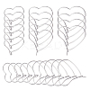 300Pcs 3 Styles 304 Stainless Steel Hoop Earring Findings STAS-UN0023-08-1