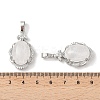Natural Quartz Crystal Oval Pendants G-NH0025-15P-23-3