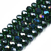 Electroplate Glass Beads Strands EGLA-A034-T10mm-B28-4