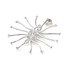 925 Sterling Silver Clear Cubic Zirconia Pendant Cabochon Settins STER-M092-06P-2
