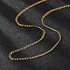 304 Stainless Steel Figaro Chain Necklaces LS-STAS-F034-03G-3