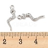 Brass Micro Pave Cubic Zirconia Pendants KK-E090-03P-3